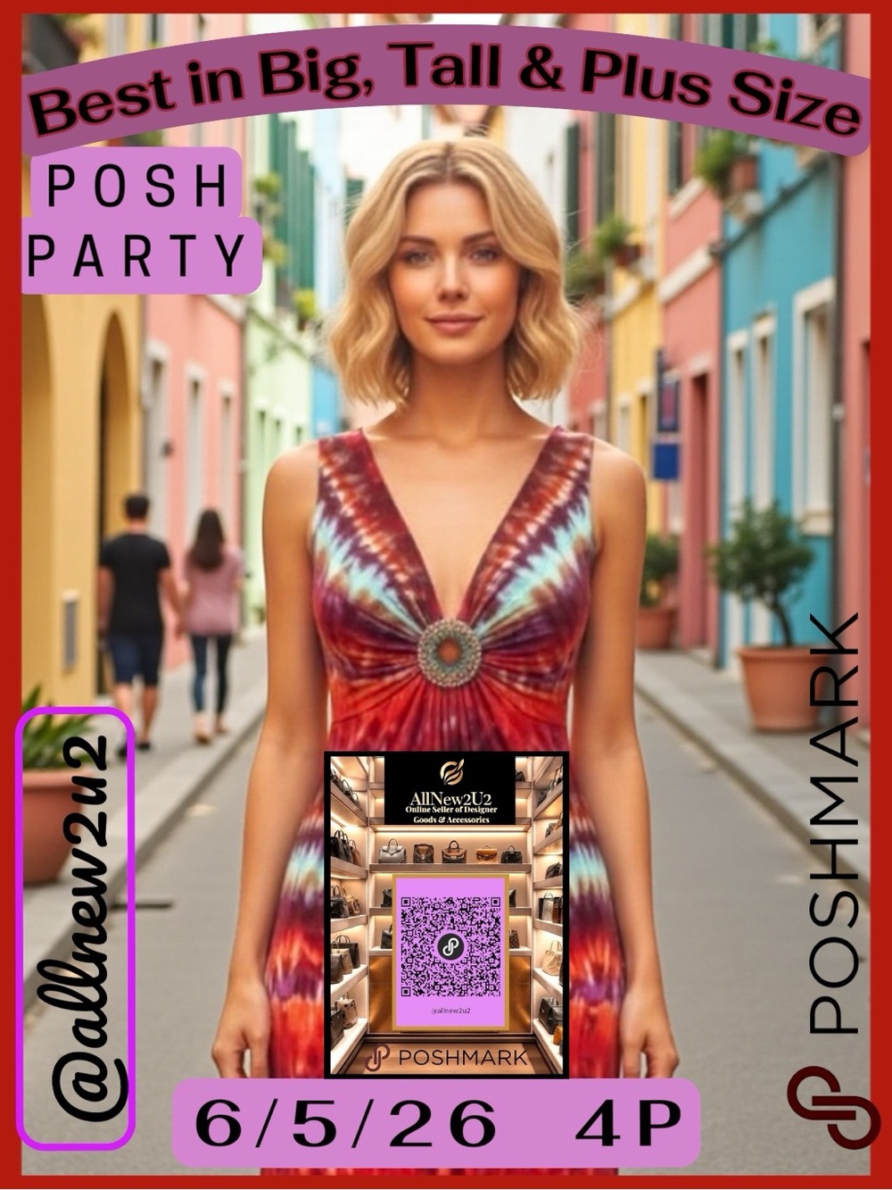 🎉TB UPDATED POSH PARTY LINEUP>Poshmark Party Main Listing Week’s Up! Let’s GO - Picture 5 of 8